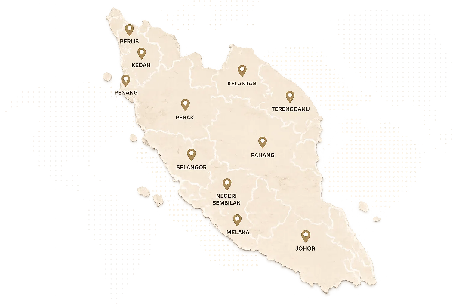 West Malaysia service area map